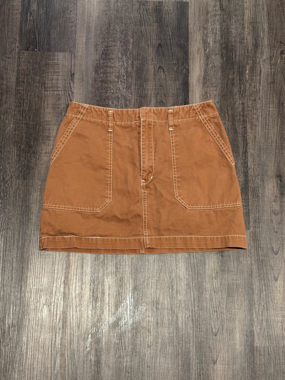 wild fable warm rust canvas skirt